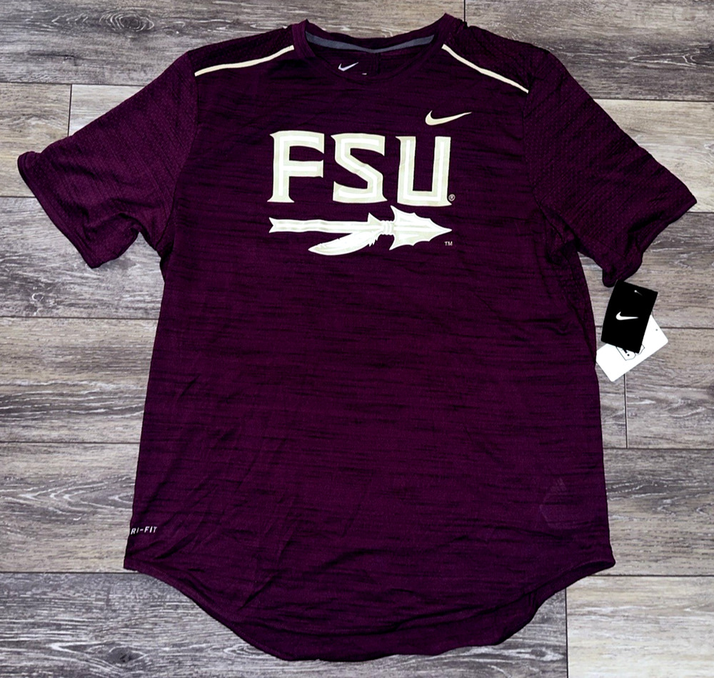 NEW with Tags! Nike Florida State Seminoles Shirt Garnet Red Men's Size Large